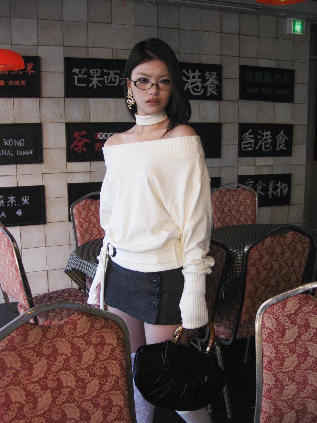 [ID] Classic Button Skort - Gray *12/17 예약발송