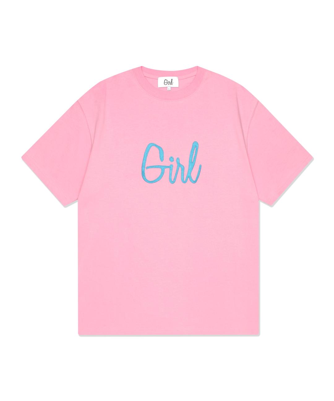 TYPO LOGO TEE baby pink