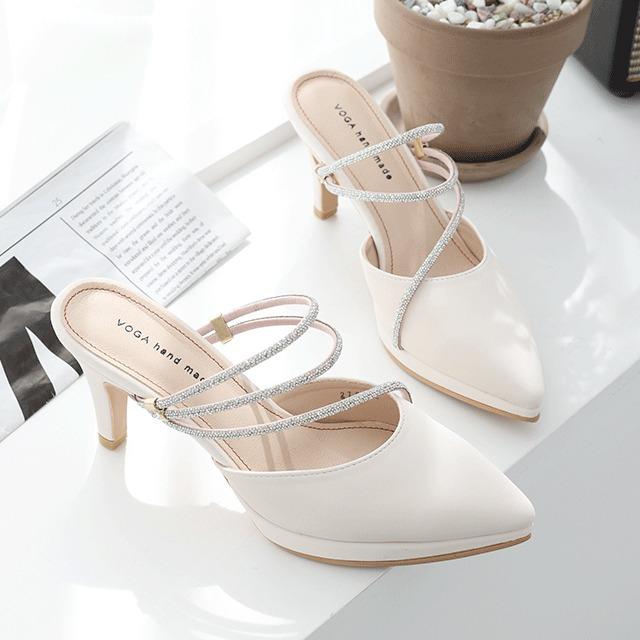 레이지 2way 가보시 슬링백 힐 (8cm)