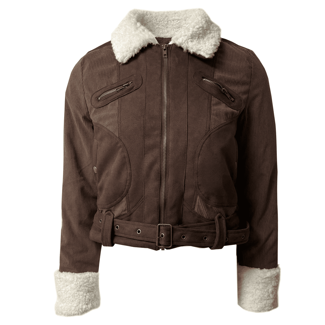 Western Vintage Fur Corduroy Jacket