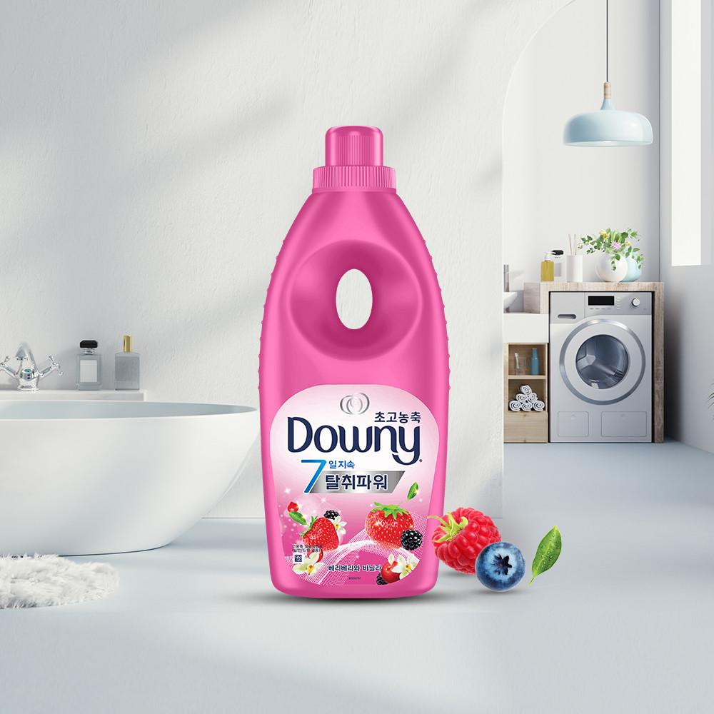 다우니 탈취파워 초고농축 섬유유연제 베리베리 바닐라크림 본품 1L 1개