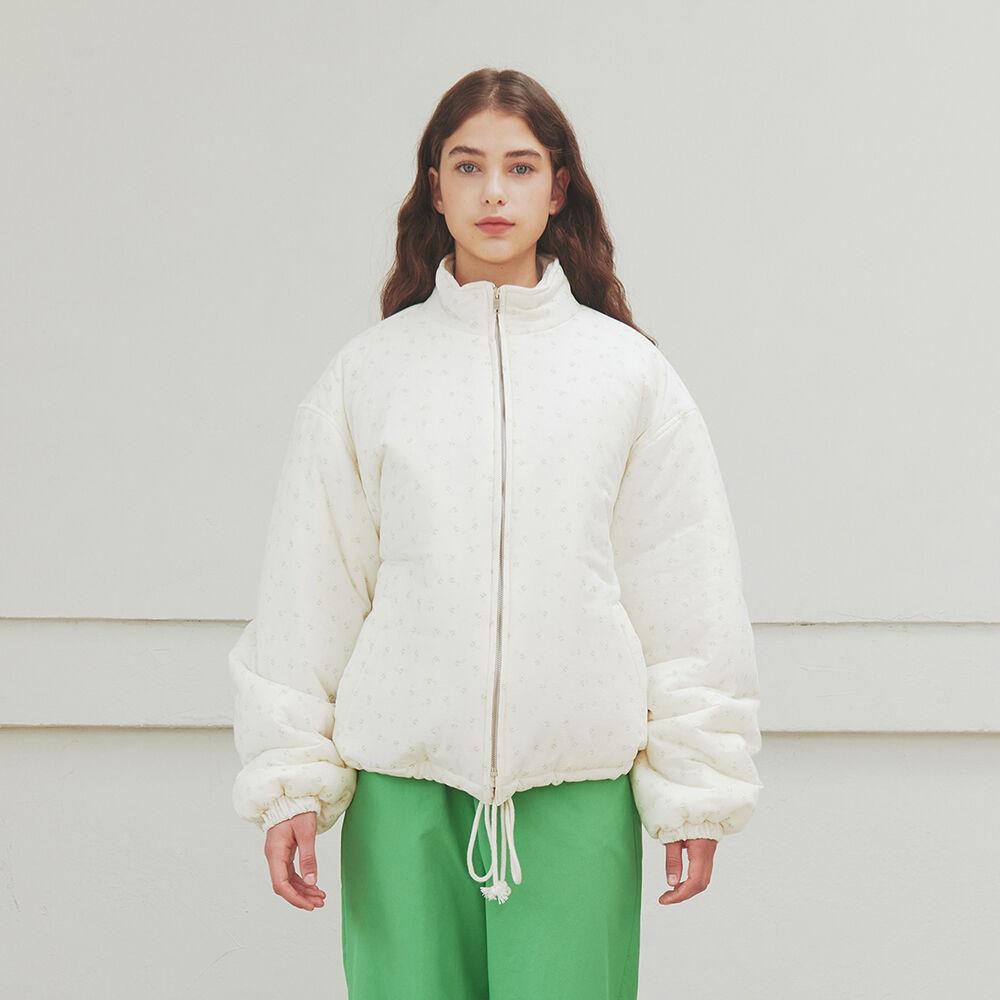 FLOWER  PADDED JACKET TEA