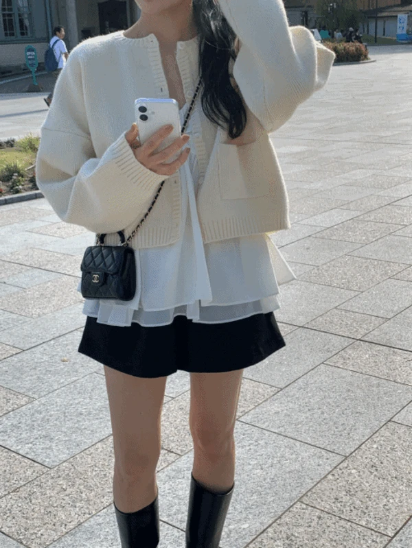 [당일배송] 히어링 리본 뷔스티에 (2color)