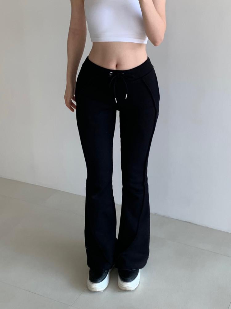 [힙딥삭제] 골반핏 절개라인 기모트레이닝팬츠