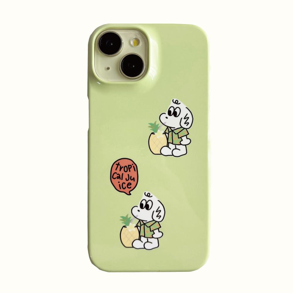 트로피컬 퍼피 하드 카드수납 폰케이스 / arrowxbowd / 핸드폰케이스