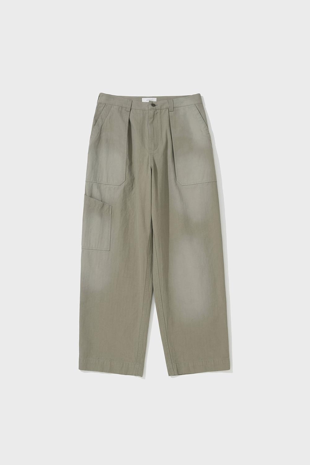 BLEACHED USAF HBT PANTS (BEIGE) [2/26 11:00 OPEN]