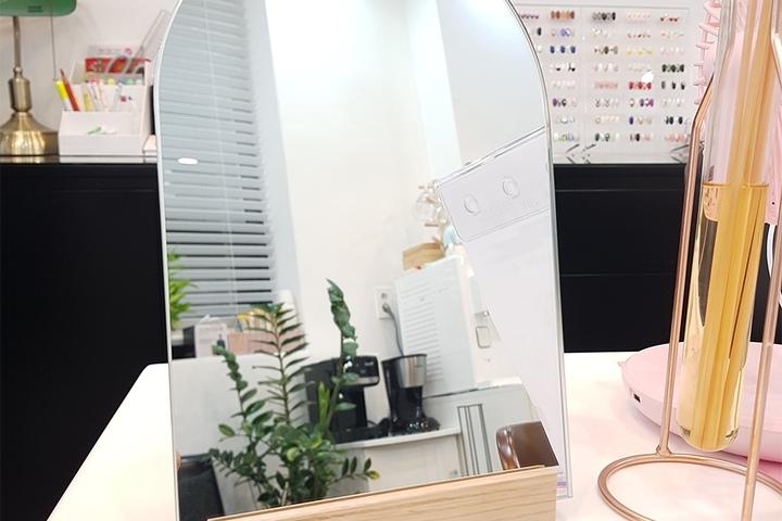 노프레임 미니 아치형 거울
