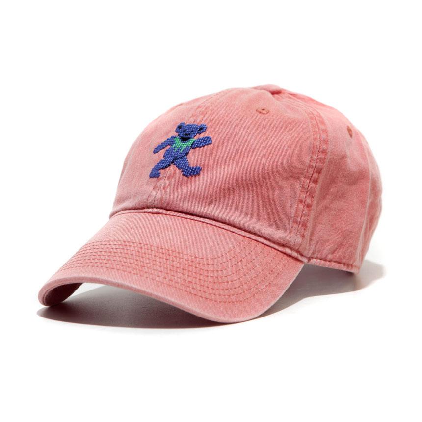 Dancing Bear (Nantucket Red) Needlepoint Hat