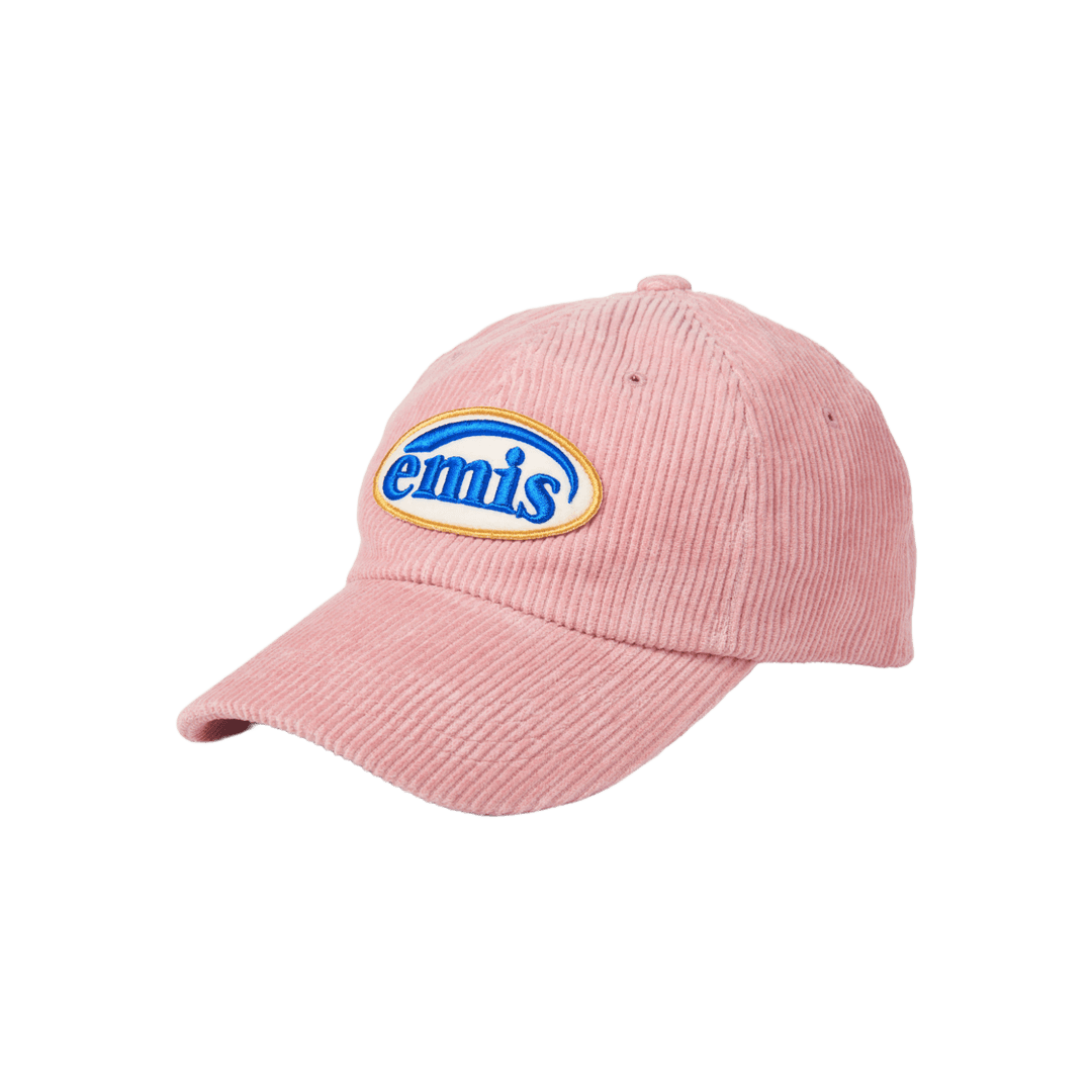 Emis Corduroy Wappen Ball Cap Pink