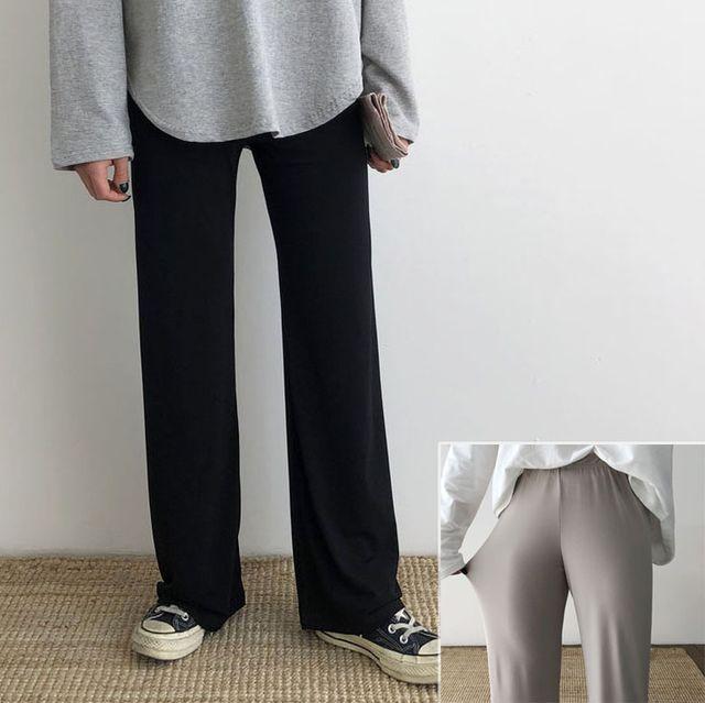 구김x 흐르는핏 밴딩 와이드팬츠 (3color) _알콜