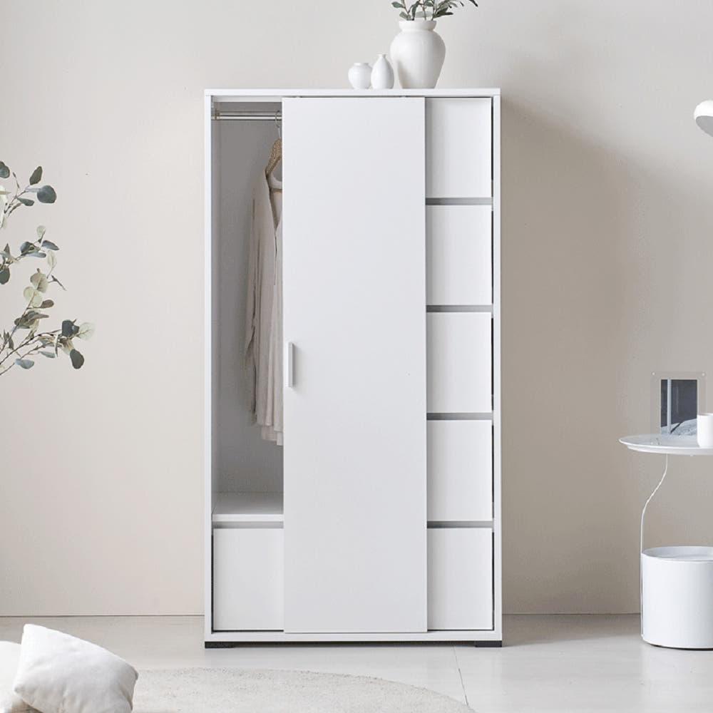 슬라이딩 서랍 옷장 슬라이드 미닫이 작은방 학생 원룸 키큰옷장 800