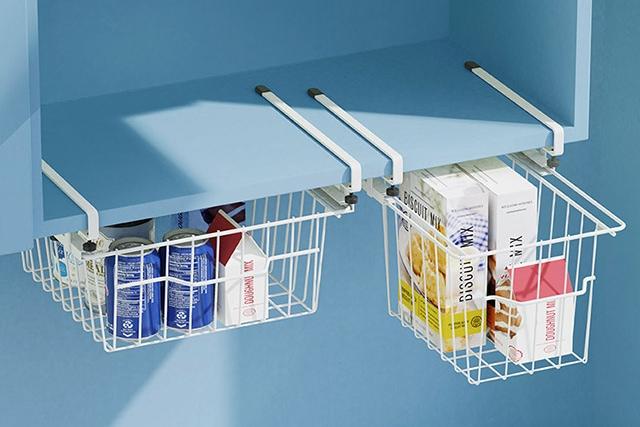 걸어쓰는 슬라이딩 다용도 스틸와이어 바스켓 2Size