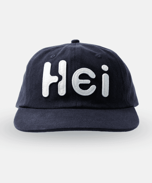 Hei 빅로고 펠트캡 다크네이비
