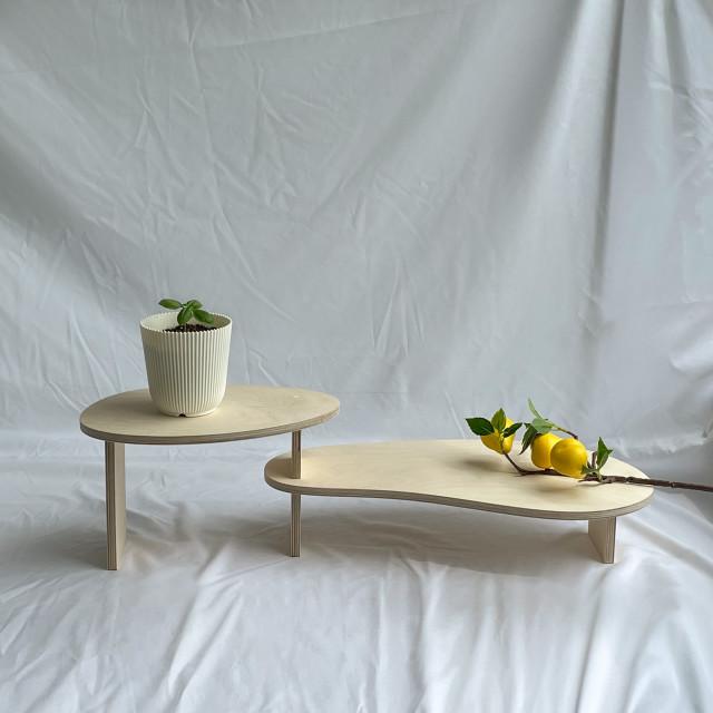 무심재목공소 화분받침대 pebble