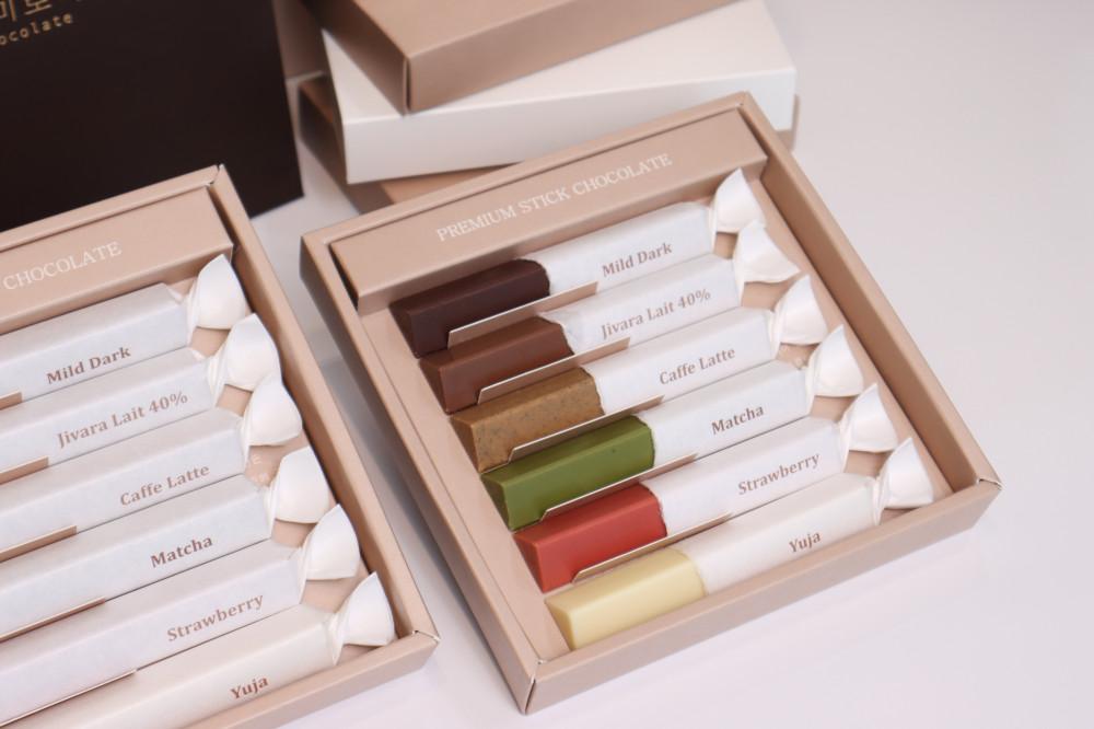 [감미로이 6구세트] 스틱초콜릿 고급 수제초콜릿 선물 답례품 선물세트 시험 합격기원