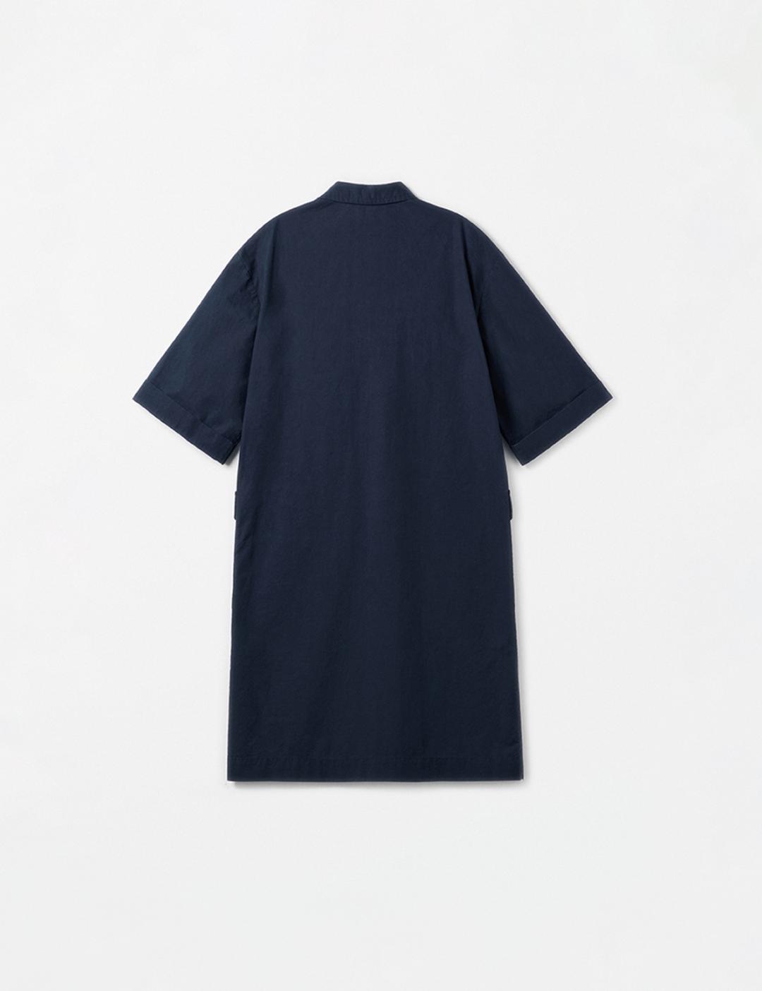 Harry Pocket Shirt Dress (Dark Navy)