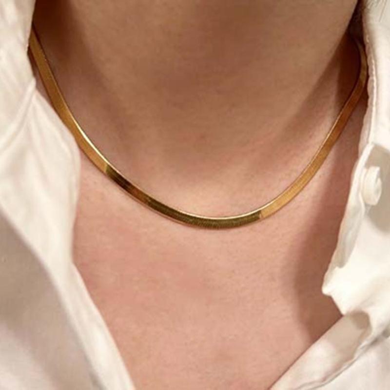 [Bs-421] 925실버 스네이크 체인목걸이 (18k gold plating)