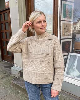 Ingrid Sweater pattern by PetiteKnit