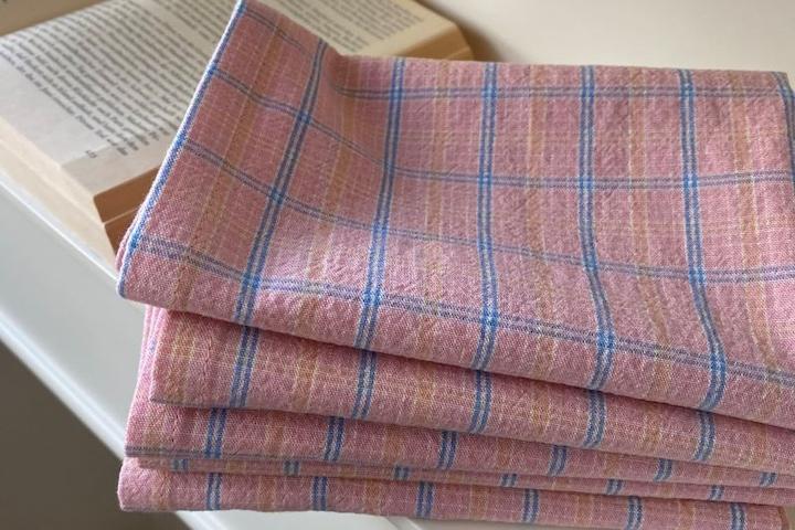 체크 키친크로스 로맨틱 코튼 테이블매트 2color