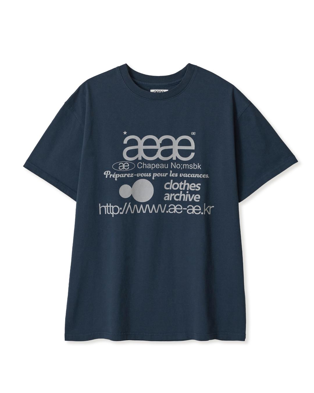 [4/17예약배송]  WEB LOGO T-SHIRTS [NAVY]