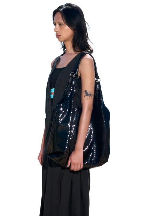 Sequined Tote Bag, Ink