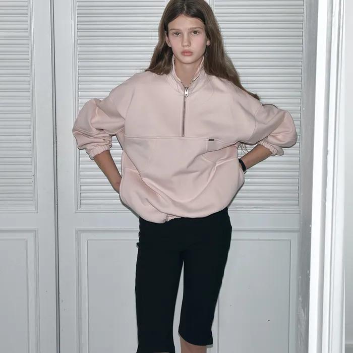 [29CM 단독]SWEATSHIRT HALF ZIP UP - PINK
