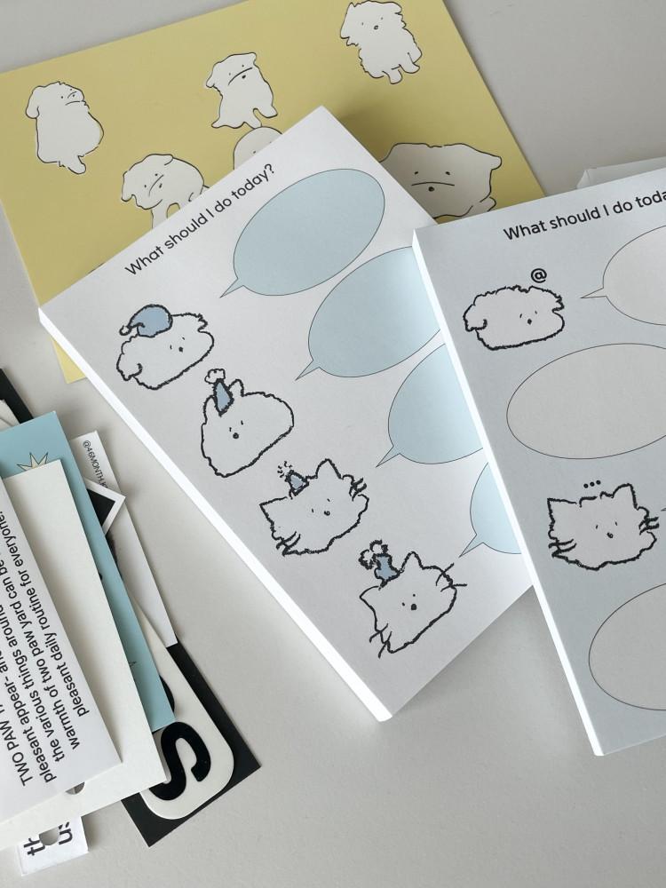 what should i do taday memo pad 2 type / 떡메모지 메모패드