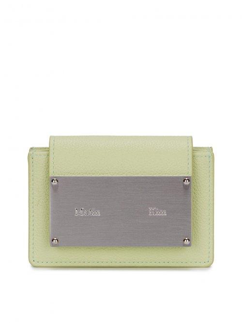 ACCORDION WALLET IN LIGHT GREEN