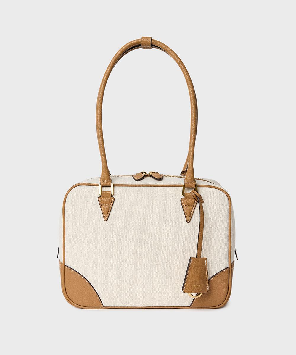 BROSCHE BAG CANVAS BROWN 브로쉐 캔버스백 브라운