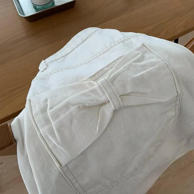 빅 리본 뒷포켓 빈티지 와이드 팬츠 (2color)