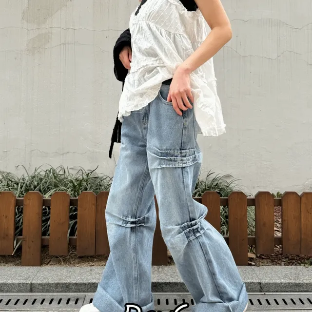 미니마니모 핀턱 부츠컷 데님