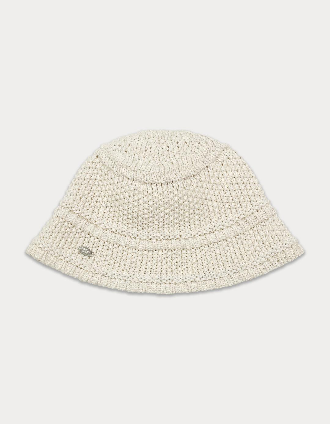 2nd / Pendant knit bucket hat - cream