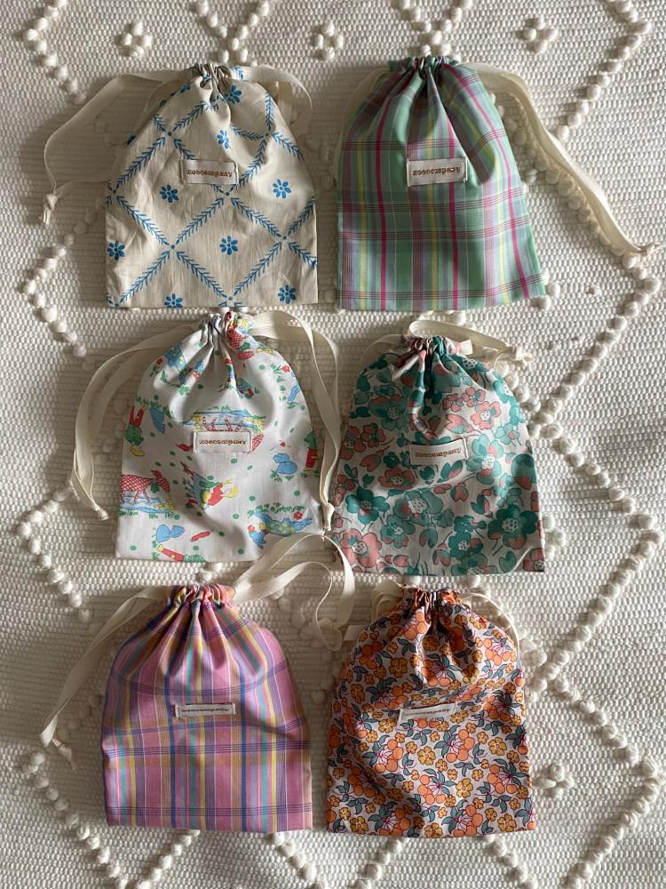 유우 드래곤백이너백 도시백 더스트백제작 다이소 광목 어린이집 복조리 더스트백 파우치