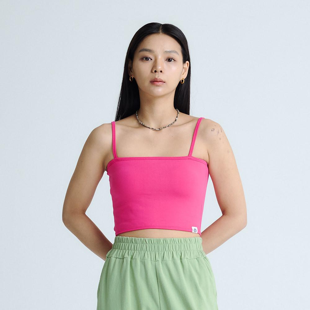 [유주얼] 베이직 크롭 요가 브라탑 튜브 캡 나시 요가탑 요가복 상의
