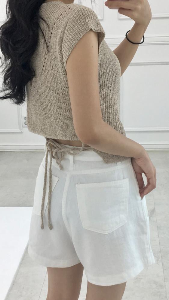 [3color]주문폭주❤️‍🔥샬롯 백슬릿니트(여름 캡소매니트)