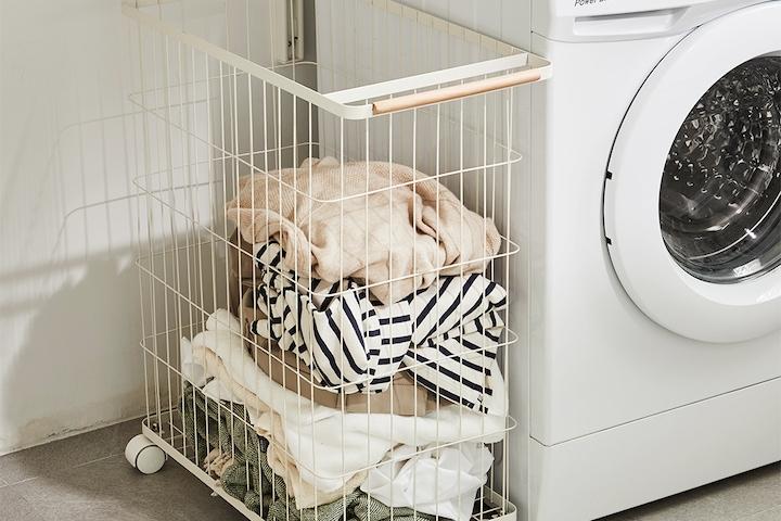 컴포트 와이어 햄퍼 1단 빨래바구니