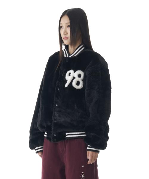Furry 98 Varsity Jacket (Black)