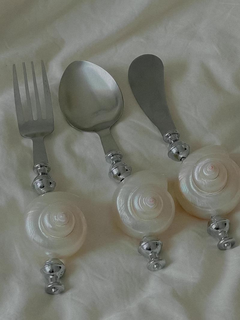 앤틱 천연 조개 커트러리