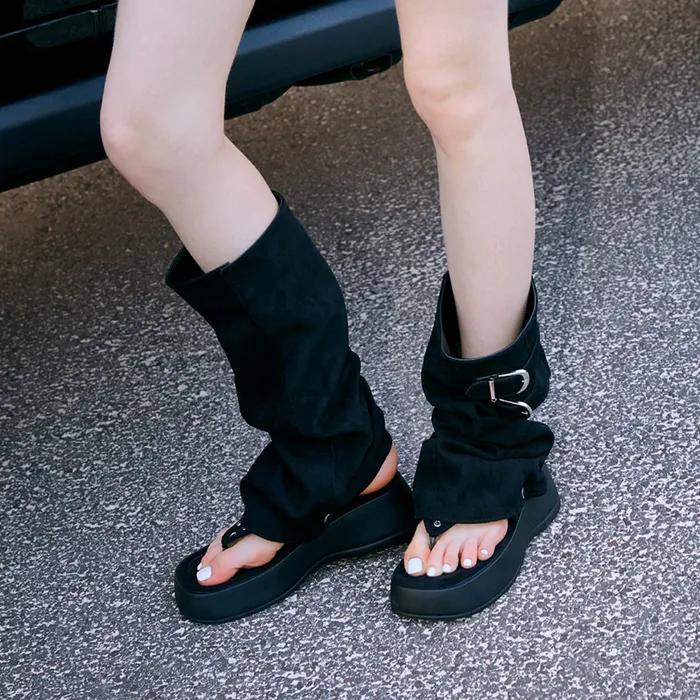 데릴 투웨이 플랫폼 쪼리 부츠 BLSDS2i128