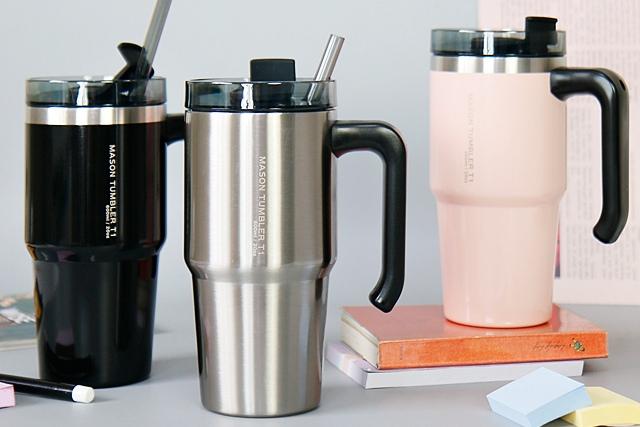 벤티 손잡이 빨대텀블러 600ml