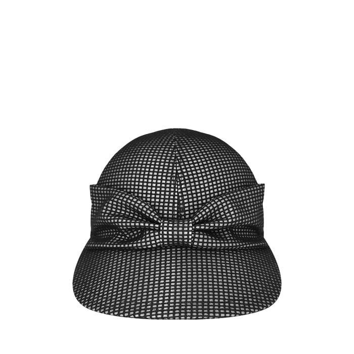Ribbon Square Net Cap Black