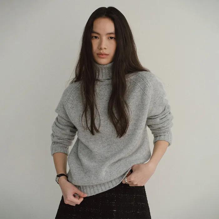 [2차리오더]WOOL TURTLENECK KNIT (MELANGE)