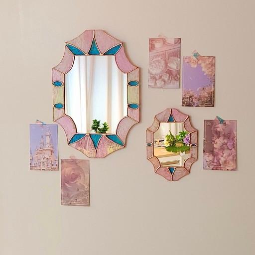 [러블리 빈티지 거울] 스테인드글라스거울 집들이선물