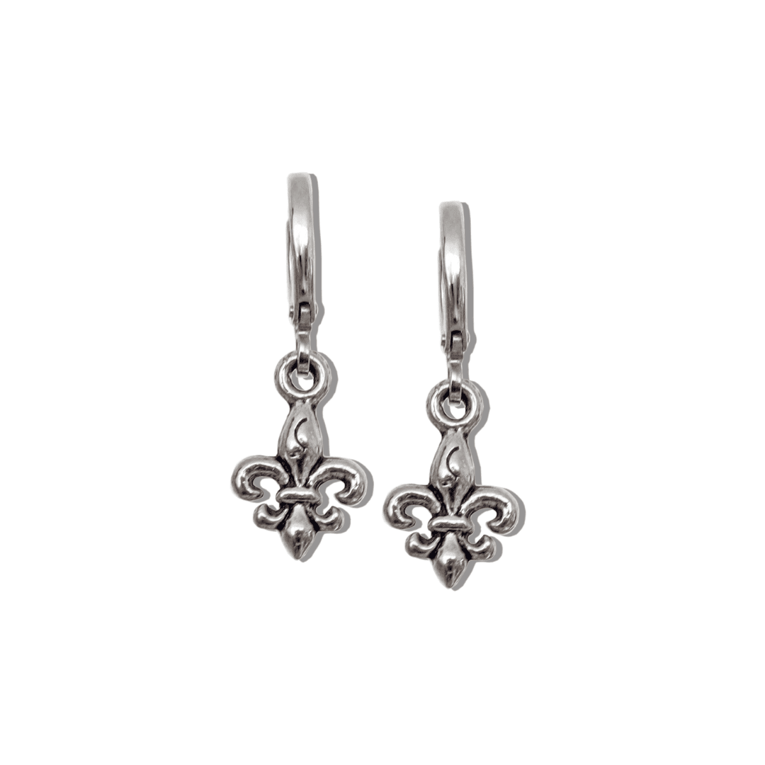 "Noble" Fleur de lis Earrings