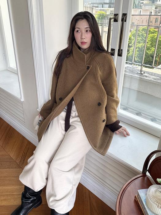 모헤어 하이넥 더블 하프코트 NEW5WHA13_92