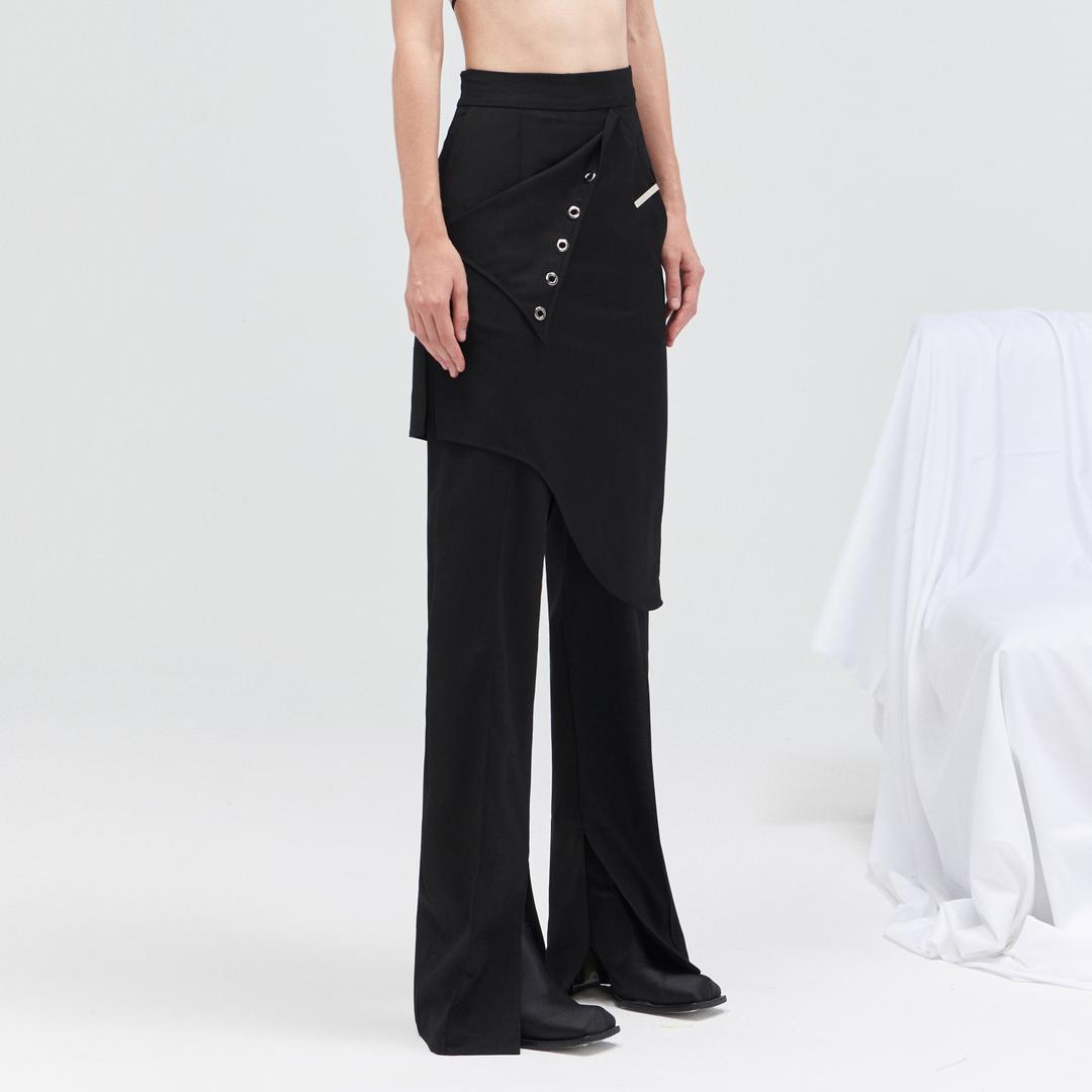 24ANS Metal Skirt Pants 메탈 스터드 치마바지 스커트 바지 레이어드