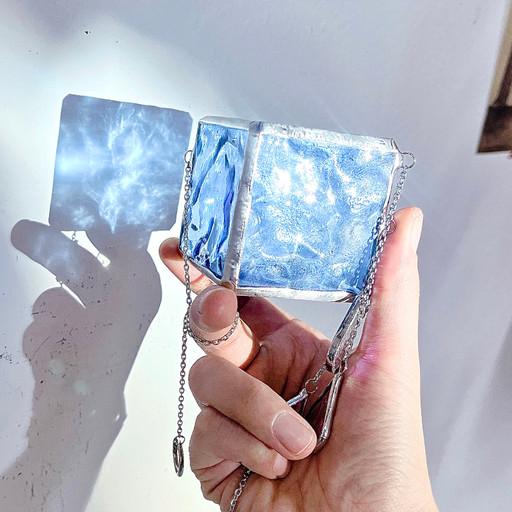 스테인드글라스 얼음 아이스 썬캐쳐 모빌