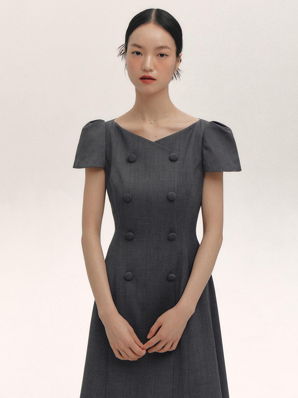 Double Button Dress(3color)