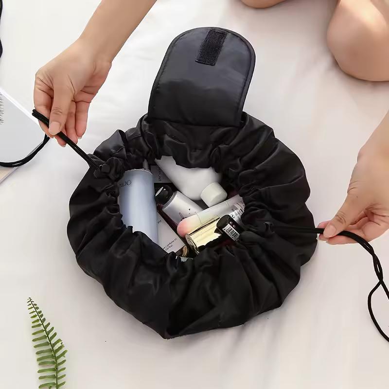 여성 Drawstring 화장품 가방 여행 스토리지 메이크업 가방 주최자 여성 메이크업 파우치 휴대용 방수 세면 용품 뷰티 케이스