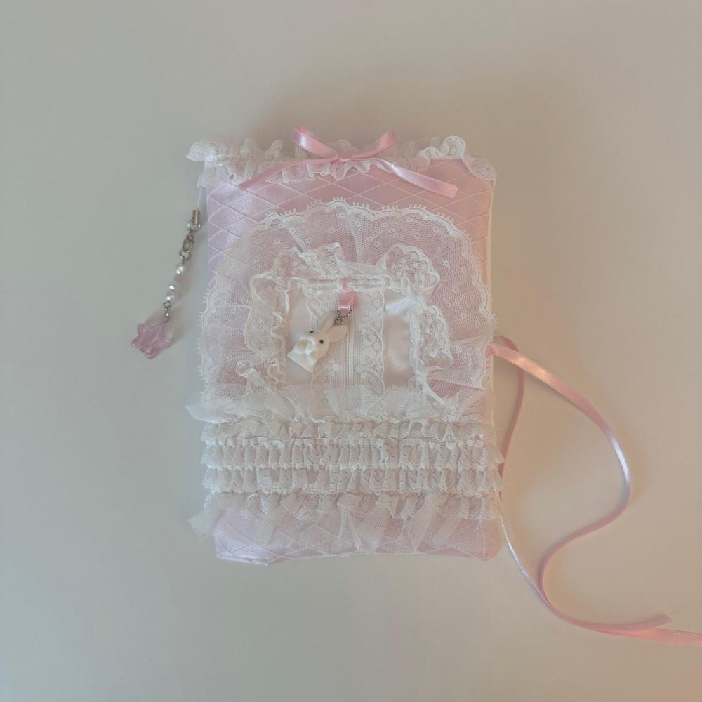 발레리나 토끼 북 커버 핸드메이드 수제 다이어리 커버